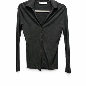 Abercrombie & Fitch Black Button Down Shirt